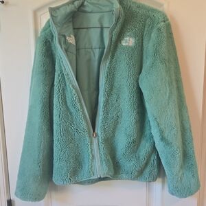 The North Face Aqua Teal Sherpa Fleece Jacket